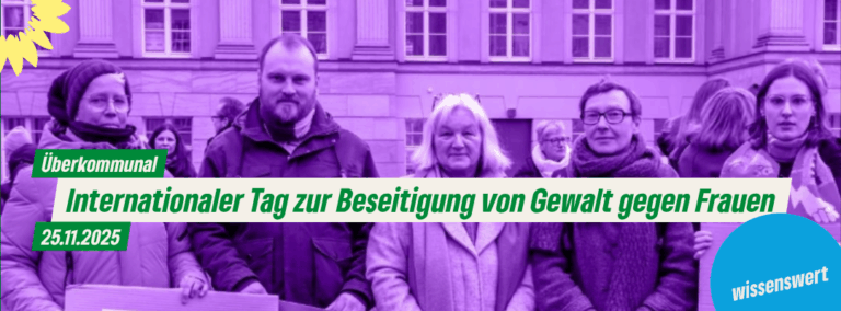 25. November: Gewalt gegen Frauen beenden